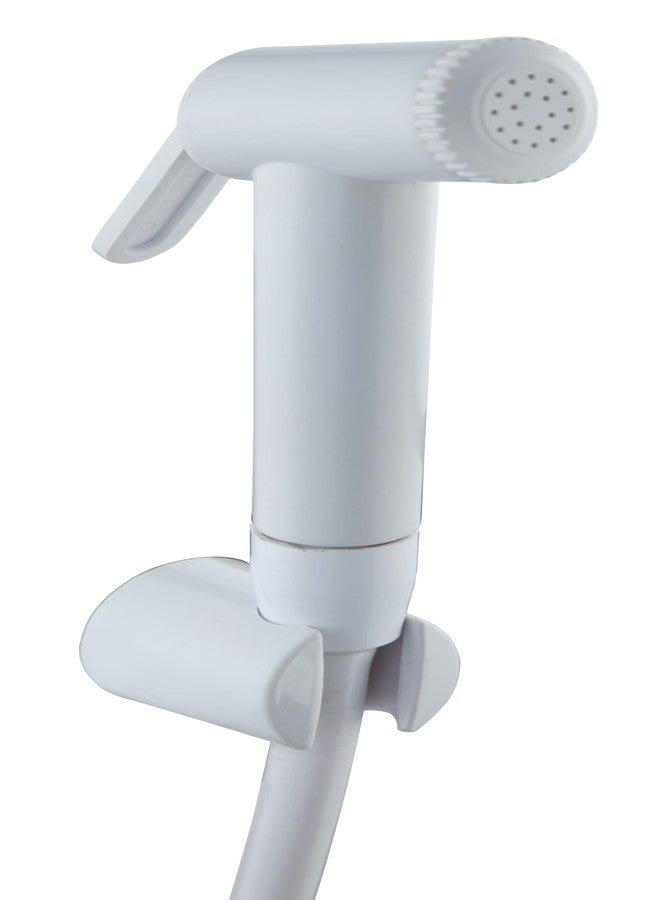 صنبور صحي من مجموعة هندوير الإيطالية للحمام | مصنوع من مادة ABS | مزود بأنبوب PVC بطول متر واحد | لون أبيض صديق للبيئة | تغليف فقاعي | ضمان المصنّع لمدة عام